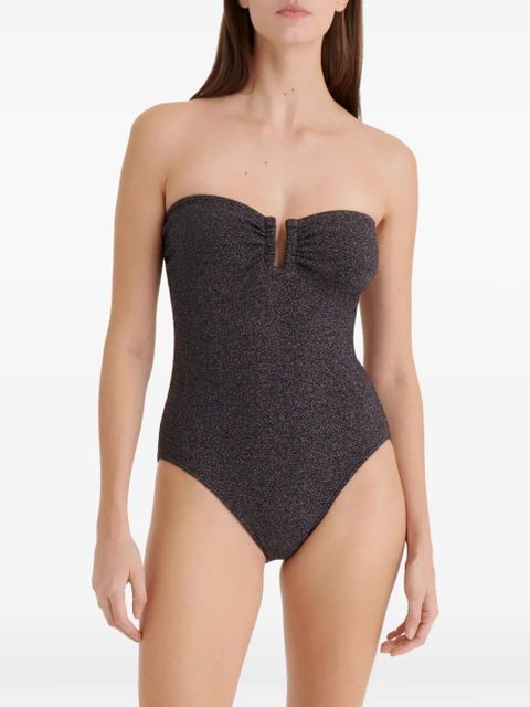 ERES Scintillant strapless swimsuit - Metallic