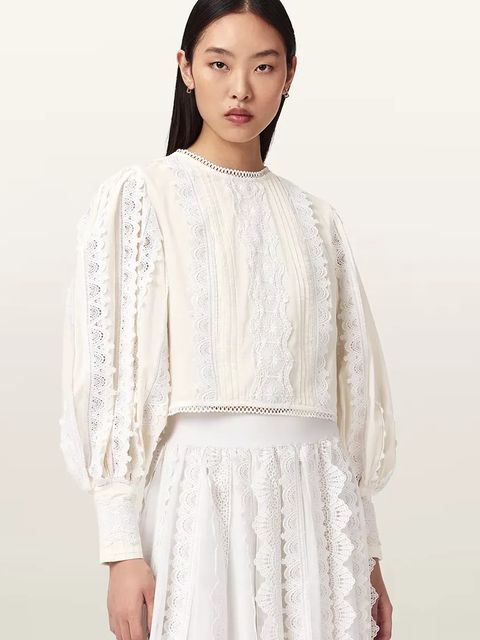 AllSaints bluzka bawełniana HART - zdjęcie produktu nr 1