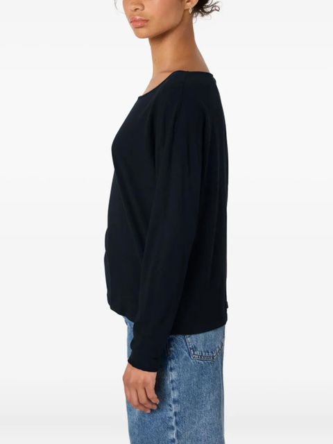 American Vintage boat neck aksun T-shirt - Black