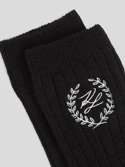 Karl Lagerfeld skarpetki z domieszką wełny 2-pack K/HOTEL damskie kolor multicolor A3W47035