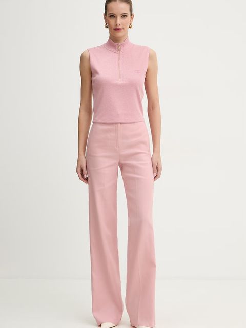 iBlues spodnie straight damskie z dodatkiem lnu CANALE - zdjęcie produktu nr 1