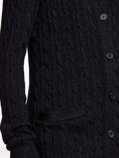Lauren Ralph Lauren cable-knit cardigan - Black - zdjęcie produktu nr 2