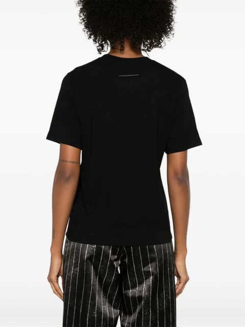 MM6 Maison Margiela numbers-motif T-shirt - Black - zdjęcie produktu nr 2