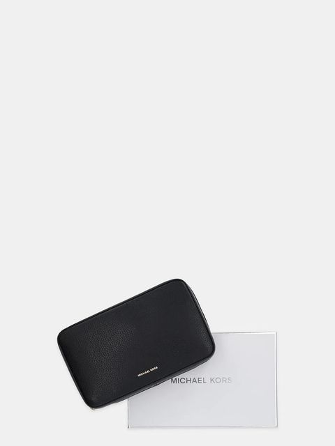 MICHAEL Michael Kors kosmetyczka skórzana kolor czarny 32T5GTMV3L