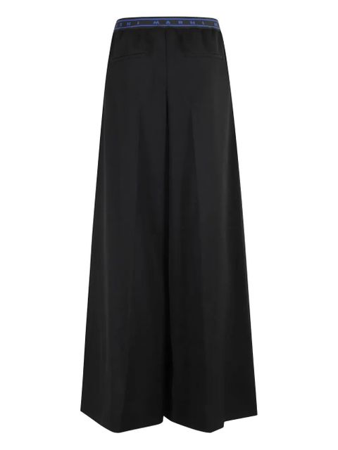 Marni logo waistband trousers - Black - zdjęcie produktu nr 2