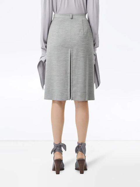 Burberry box pleat skirt - Grey