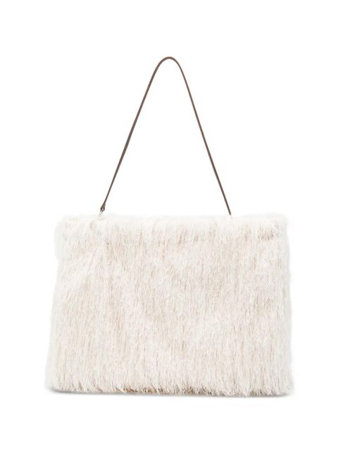 Alysi fringed shoulder bag - Neutrals - zdjęcie produktu nr 1