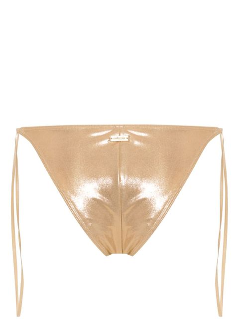Cult Gaia Vallie metallic bikini bottoms - Gold