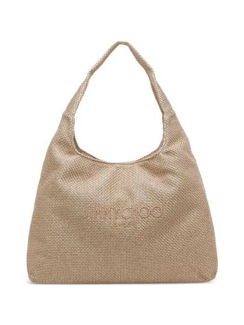 Jimmy Choo Diamond raffia shoulder bag - Neutrals - zdjęcie produktu nr 1