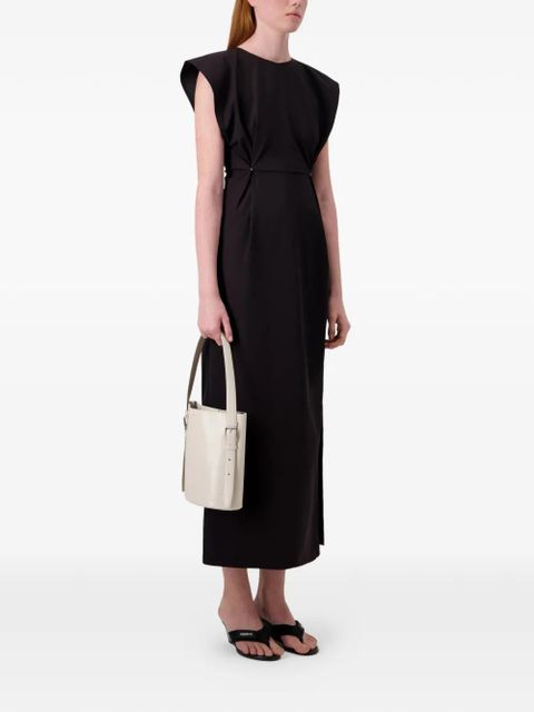 Coperni structured shoulders adjustable dress - Black