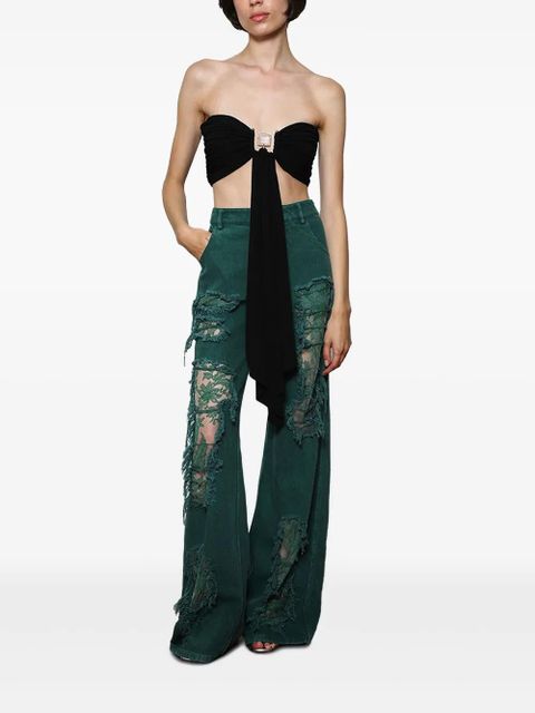 Christopher Esber Arboreal wide-leg jeans - Green