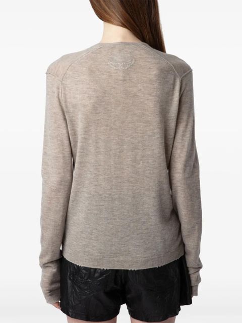 Zadig&Voltaire Rivy cashmere jumper - Neutrals