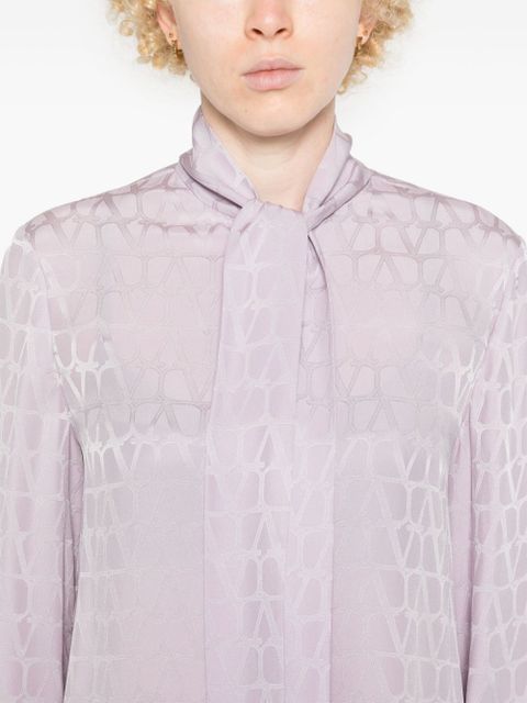 Valentino Garavani Toile-Iconographe-jacquard shirt - Purple