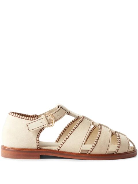 Claudie Pierlot contrast-stitch sandals - Neutrals - zdjęcie produktu nr 1