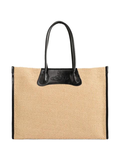 Vivienne Westwood Troy woven tote bag - Neutrals - zdjęcie produktu nr 2