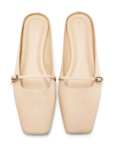 St. Agni Pilé buckle-strap mules - Pink