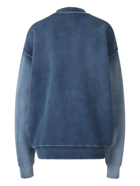 Off-White logo cotton sweatshirt - Blue