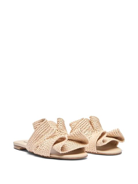 Casadei Hanoi ruffled flat sandals - Neutrals - zdjęcie produktu nr 2