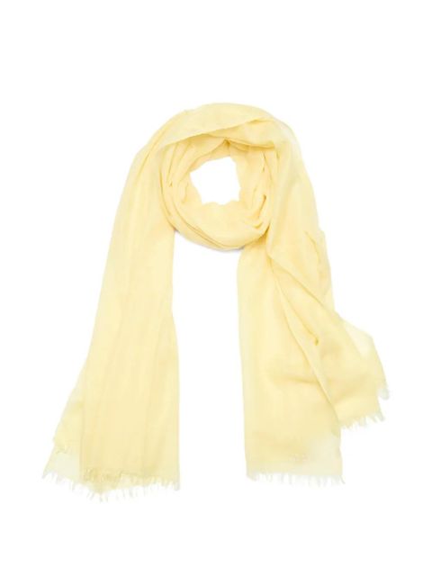 ISABEL MARANT Alette fringed-hem scarf - Yellow - zdjęcie produktu nr 2