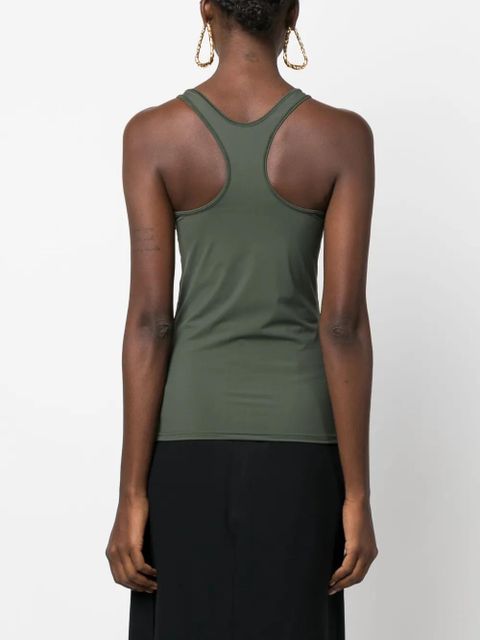 Jil Sander logo-print tank top - Green