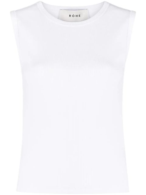 Róhe organic cotton-blend tank top - White - zdjęcie produktu nr 1