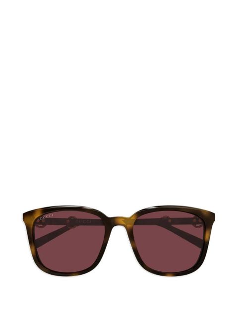 Gucci Eyewear square-frame sunglasses - Brown - zdjęcie produktu nr 1