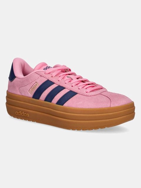 adidas sneakersy zamszowe Vl Court Bold damskie kolor różowy JI1789 - zdjęcie produktu nr 1
