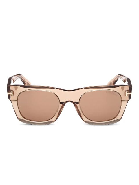 TOM FORD Eyewear rectangle-frame sunglasses - Brown - zdjęcie produktu nr 1