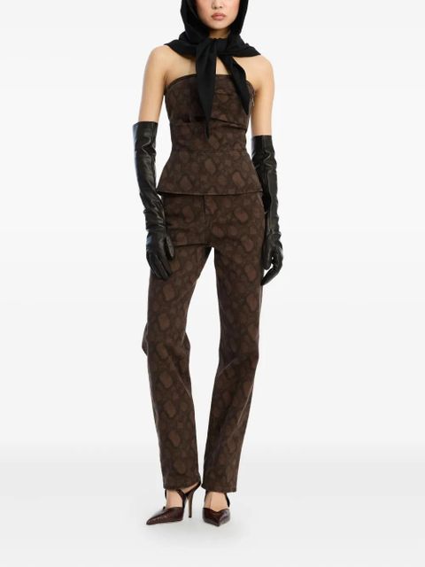 ROTATE BIRGER CHRISTENSEN printed jeans - Brown - zdjęcie produktu nr 2