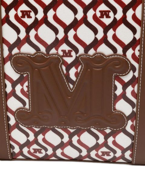 Max Mara monogram-pattern tote bag - White