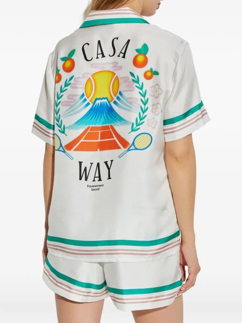 Casablanca Casa Way silk shirt - White