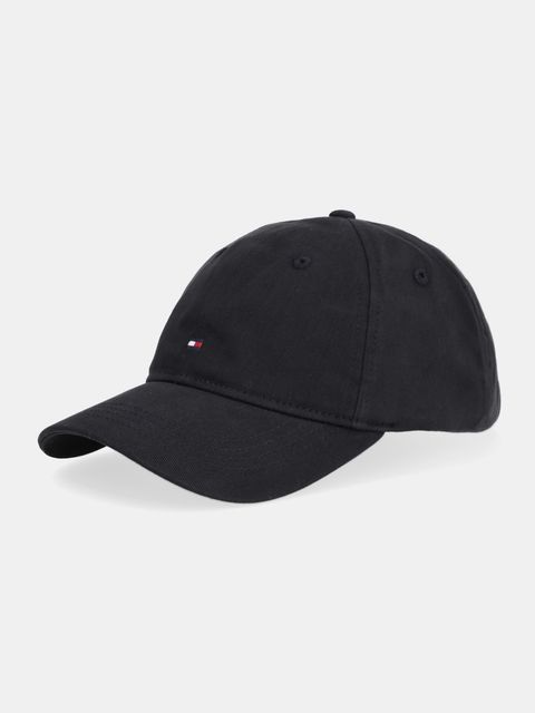 Tommy Hilfiger czapka z daszkiem bawełniana kolor czarny AW0AW17781 - zdjęcie produktu nr 1