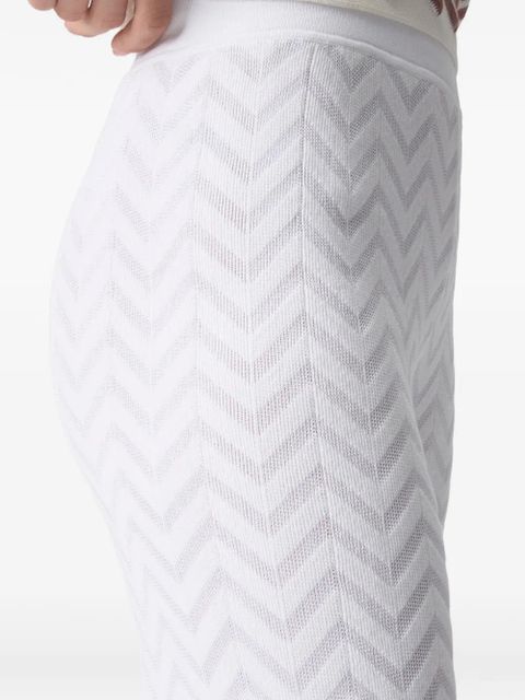 Missoni chevron-pattern trousers - White