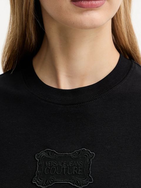 Versace Jeans Couture t-shirt damski kolor czarny 79HAHC01 CJ02C