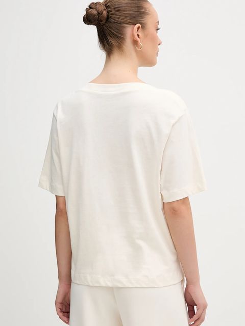 United Colors of Benetton t-shirt bawełniany damski kolor beżowy 35P5D10AV