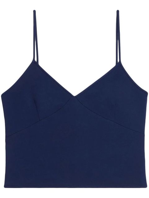 AMI Paris V-neck camisole top - Blue - zdjęcie produktu nr 1
