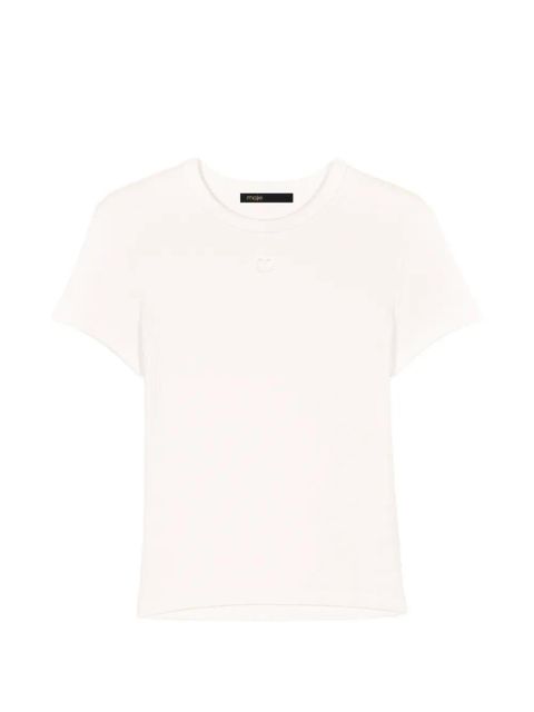 Maje ribbed T-shirt - White - zdjęcie produktu nr 1