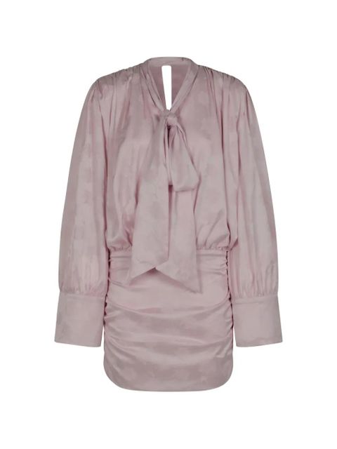 ROTATE BIRGER CHRISTENSEN ruffle long-sleeve dress - Pink - zdjęcie produktu nr 1