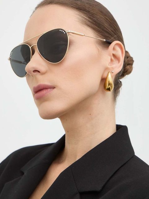 Jimmy Choo okulary przeciwsłoneczne damskie kolor czarny 0JC4002B - zdjęcie produktu nr 1