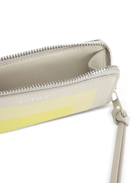 LOEWE inlay-checkered leather card holder - Neutrals