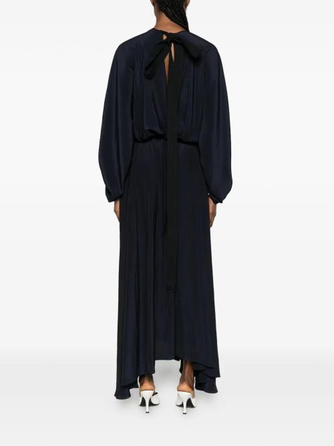 Lanvin rear-zip midi dress - Blue