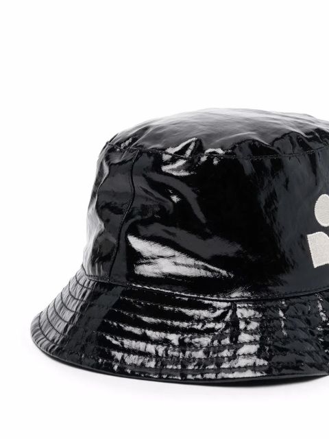 ISABEL MARANT logo-embroidery bucket hat - Black - zdjęcie produktu nr 2