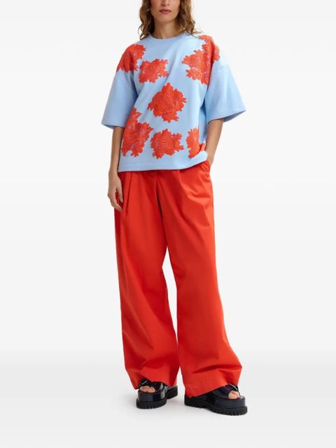 Essentiel Antwerp floral-pattern T-shirt - Blue - zdjęcie produktu nr 2