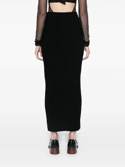 Max Mara Seta midi skirt - Black