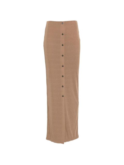 Nanushka button-down maxi skirt - Neutrals - zdjęcie produktu nr 1