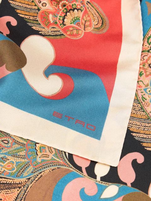 ETRO floral paisley scarf - Blue - zdjęcie produktu nr 2