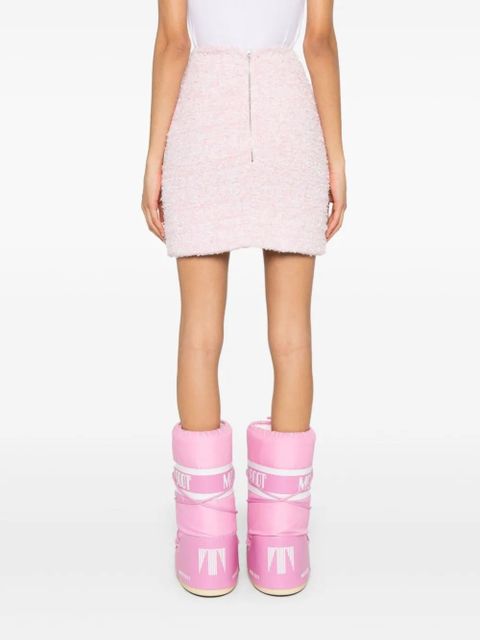 Balenciaga tweed bouclé mini skirt - Pink