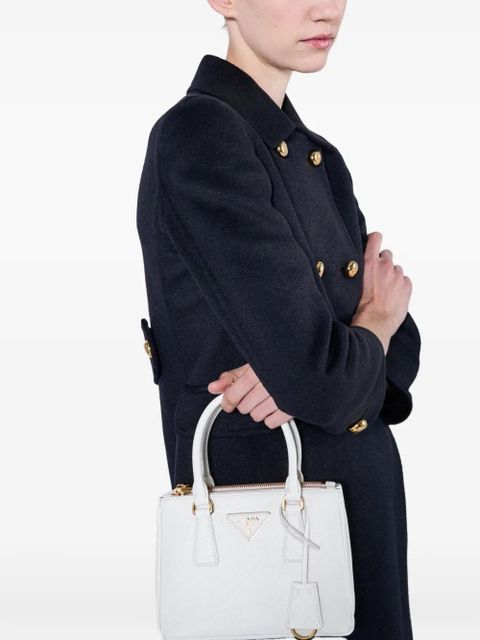 Prada mini Galleria leather tote bag - White