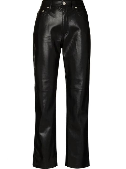 Nanushka cropped flared trousers - Black - zdjęcie produktu nr 1