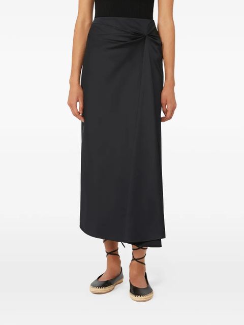 Max Mara knot-detail midi skirt - Black - zdjęcie produktu nr 2